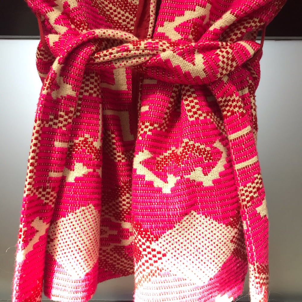 Ethnic Pattern Wrap Jacket - image 3